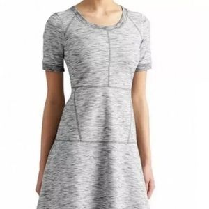 ATHLETA fit n flare heather gray nwot dress